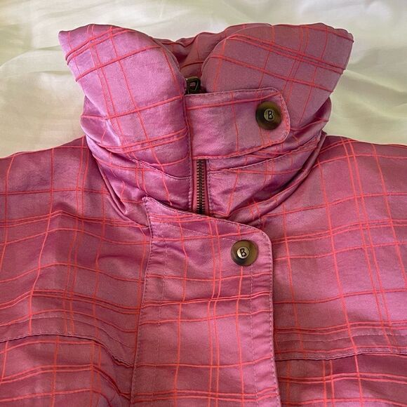 Vintage Bogner Pink Iridescent Goose Down Winter Ski Zip Up Puffer Jacket Sz 12 - Picture 16 of 16